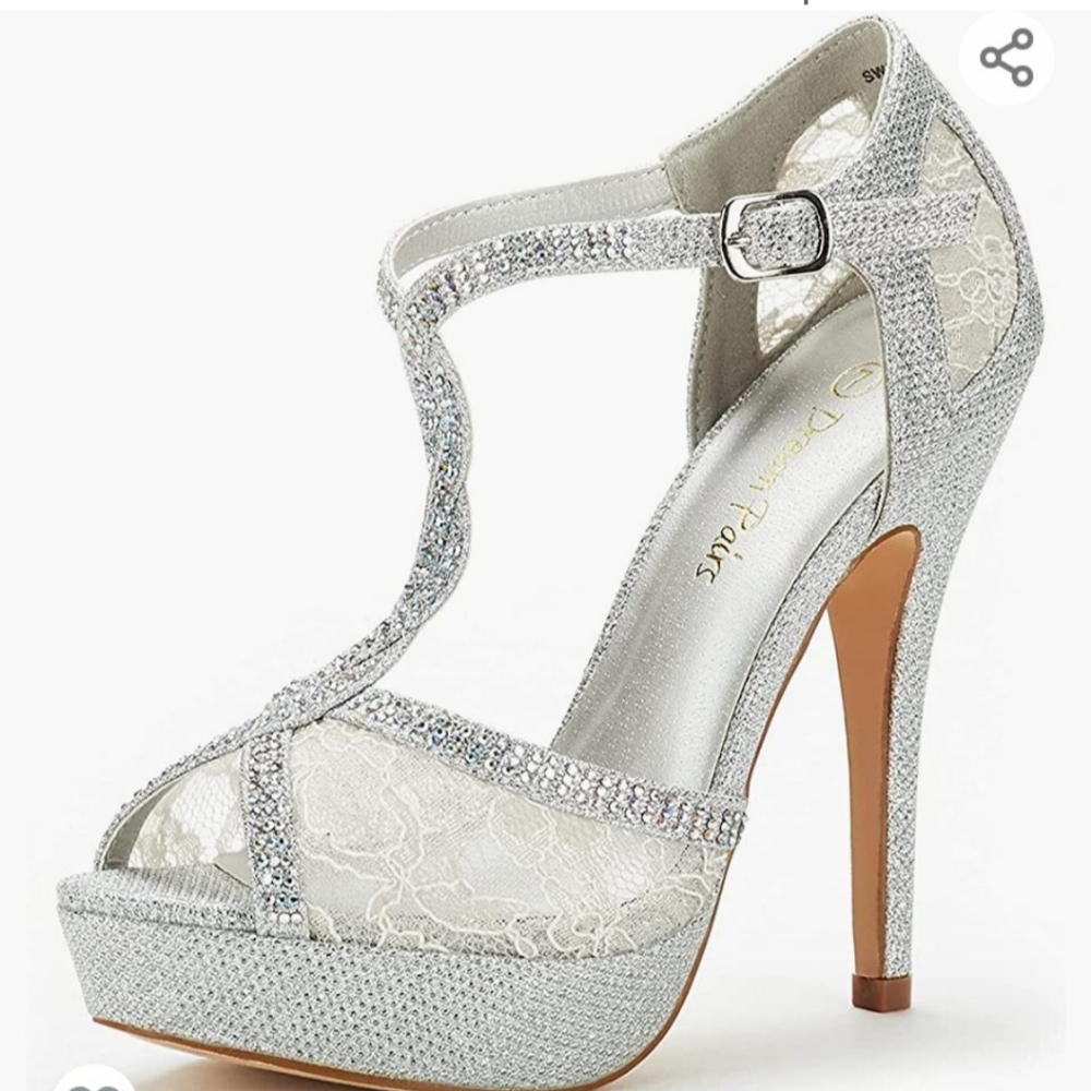 DREAM PAIRS Women's Heeled Sandals Pump